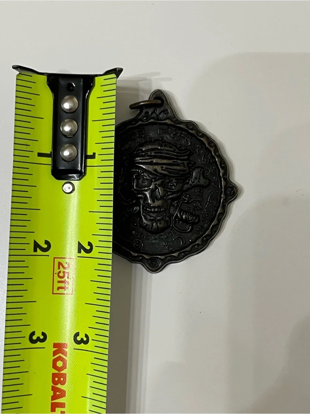 Disney Pirates League Skull Medallion Pendant Pirate Coin Charm